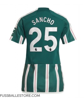 Günstige Manchester United Jadon Sancho #25 Auswärtstrikot Damen 2023-24 Kurzarm